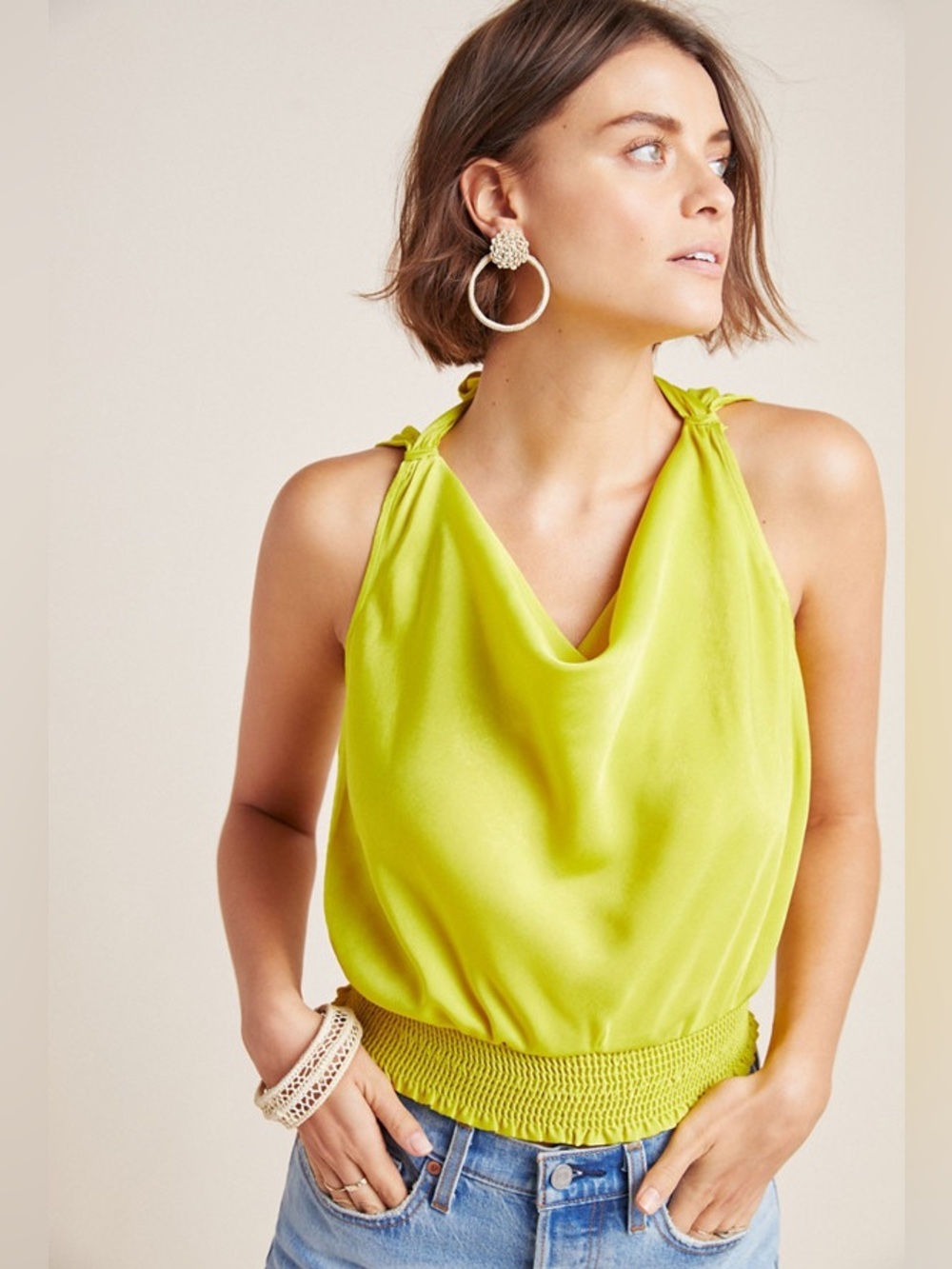 Anthropologie Aida Cowl Neck Blouse